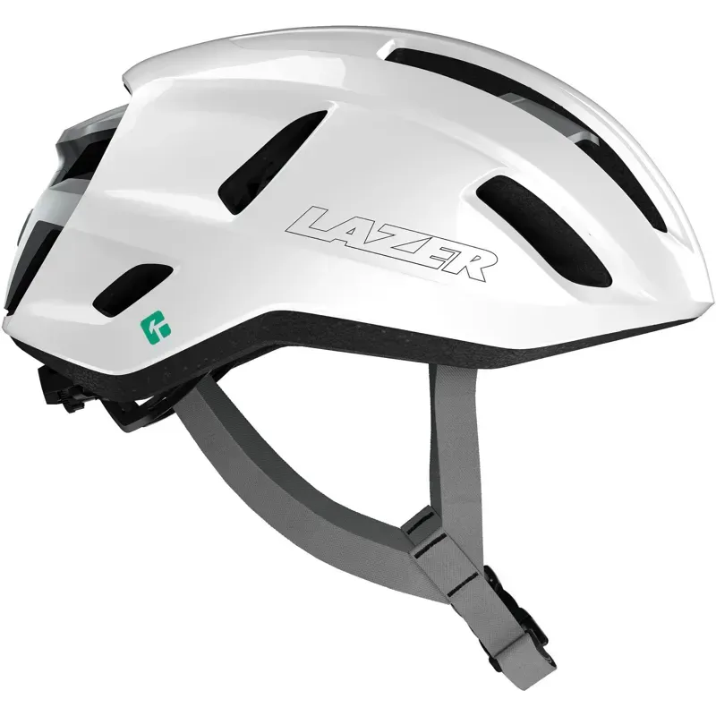 Lazer Sphere KinetiCore Road Cycling Helmet - White Silver-1