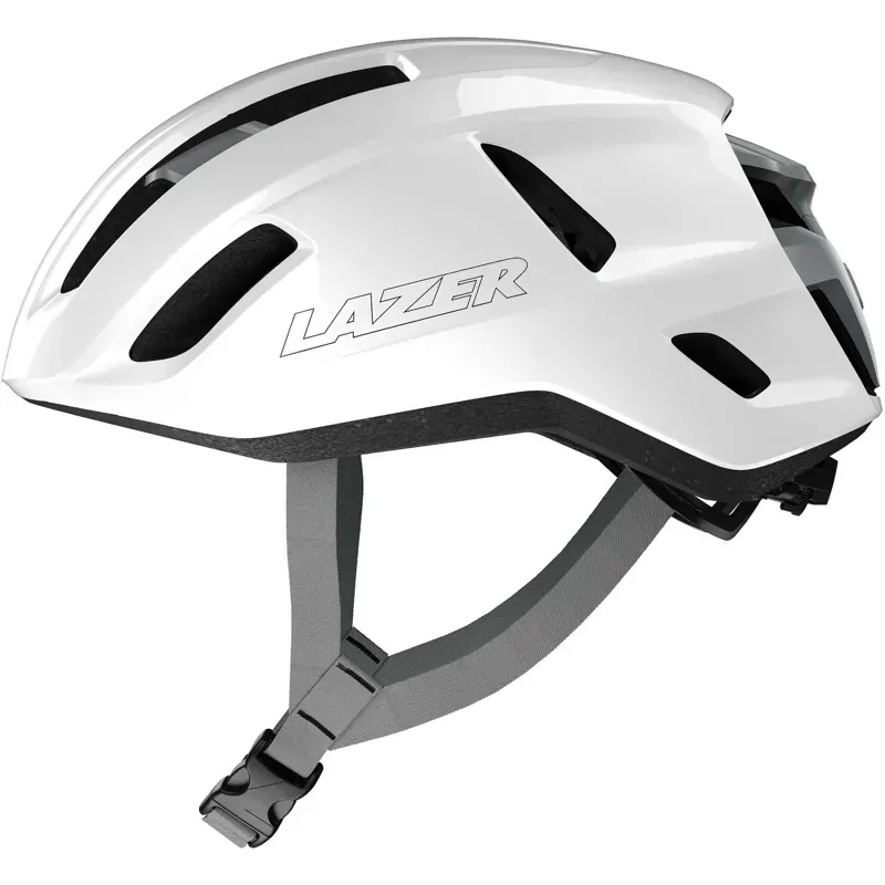 Lazer Sphere KinetiCore Road Cycling Helmet - White Silver-3