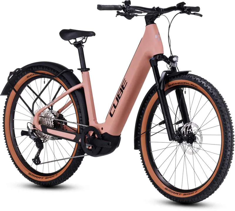2023 Cube Reaction Hybrid Pro 750 Allroad Easy Entry  Hardtail E-MTB - BlushRose-1