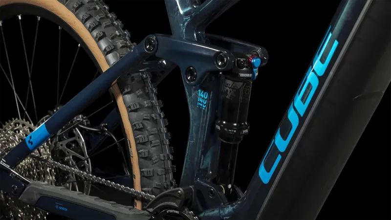 Cube Stereo Hybrid 140 HPC SLX 750 Carbon Full-Sus E-MTB - Liquid Blue-4