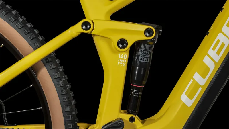 2023 Cube Stereo Hybrid 140 HPC Pro 750 Carbon Full-Sus E-MTB - Vivid/Sun-3