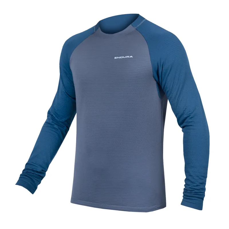 Endura SingleTrack Fleece Jersey - Ensign Blue