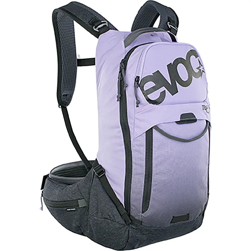 Evoc Trail Pro 16L Protector Backpack in Purple