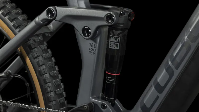 2023 Cube Stereo Hybrid 160 HPC Race 750 27.5Inch Full-Sus E-MTB - Grey/Metal-5