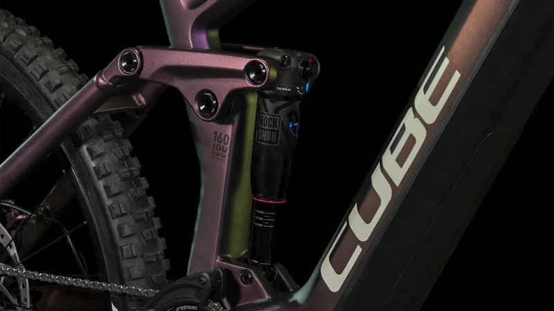 2023 Cube Stereo Hybrid 160 HPC SLX 750 Carbon Full-Sus E-MTB - Molotov/Grey -5