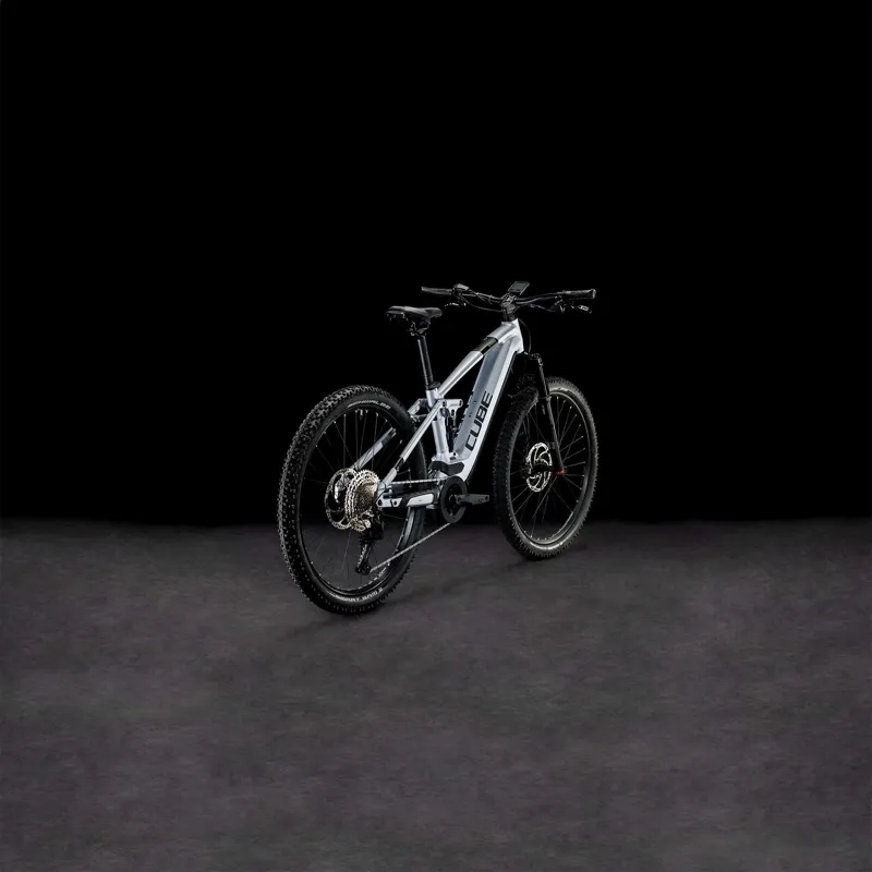 2023 Cube Stereo Hybrid 120 Race 750 Full-Suspension E-MTB - Polar Silver-2