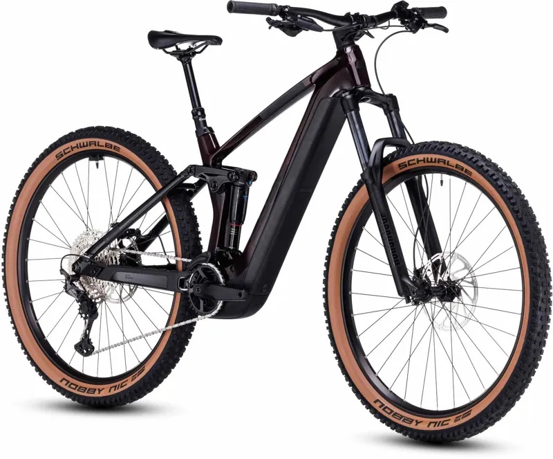 2023 Cube Stereo Hybrid 140 HPC Race 750 Carbon Full-Sus E-MTB - Liquid Red/Black-1