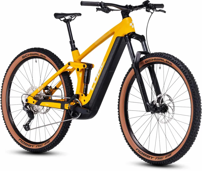 2023 Cube Stereo Hybrid 140 HPC Pro 750 Carbon Full-Sus E-MTB - Vivid/Sun-1
