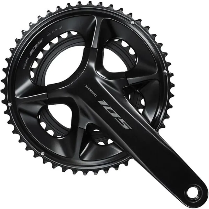 Shimano 105 FC-R7100 12-Speed Double Chainset - HollowTech II - Black