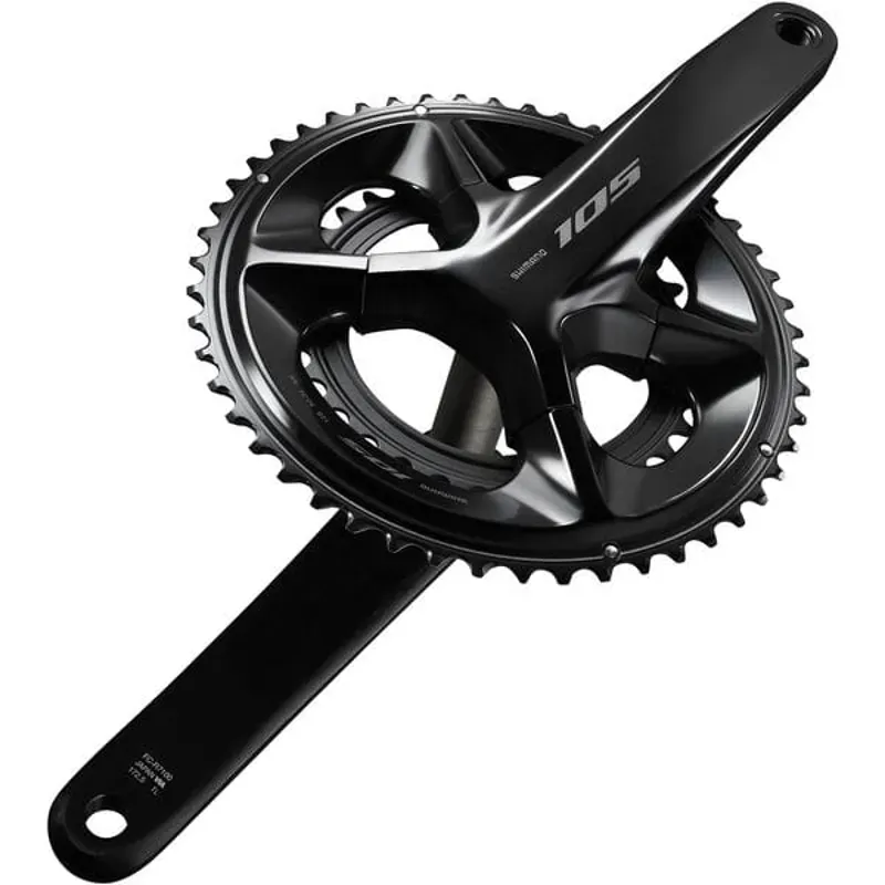 Shimano 105 FC-R7100 12-Speed Double Chainset - HollowTech II - Black-1