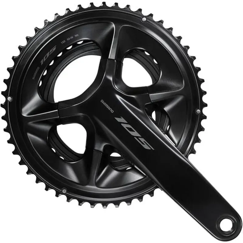 Shimano 105 FC-R7100 12-Speed Double Chainset - HollowTech II - Black-2