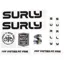 Surly Make It Your Own Decals in Black - Intergalactic