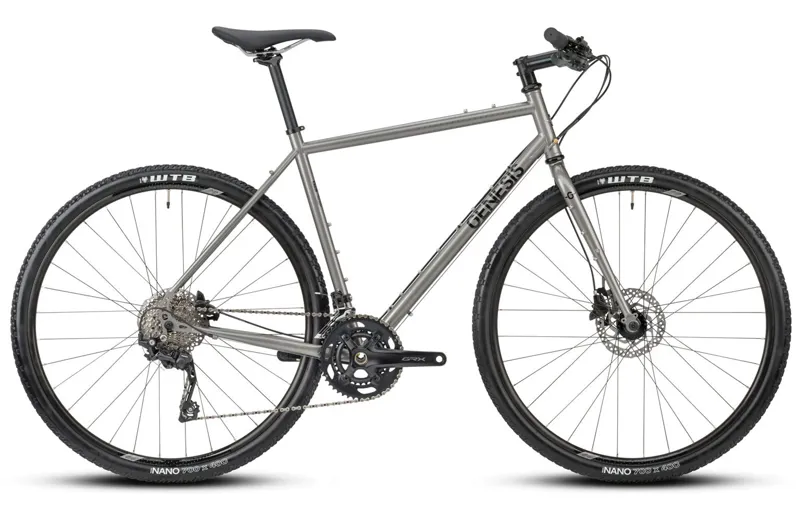 2023 Genesis Croix De Fer 20 Steel Flat Bar Gravel Bike - Silver
