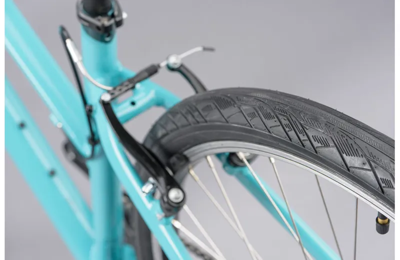 2021 Ridgeback Comet Open Frame Hybrid Bike in Green-12