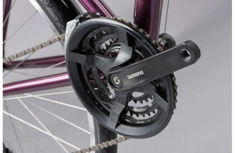 2021 Ridgeback Speed Open Frame Hybrid Bike in Purple-7