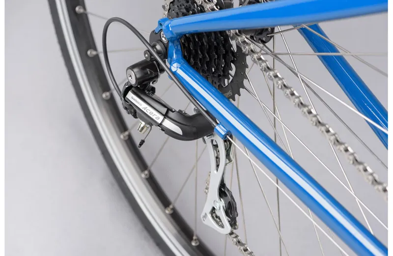 2021 Ridgeback Velocity Open Frame Hybrid Bike in Blue-10