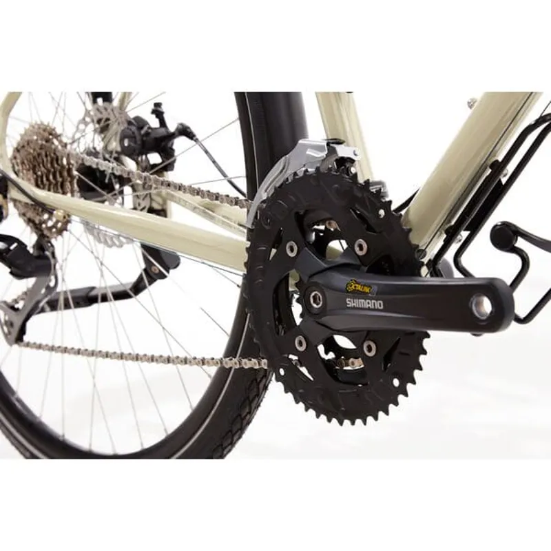 Genesis Tour De Fer 10 Flat Bar Hybrid Bike - Beige-2