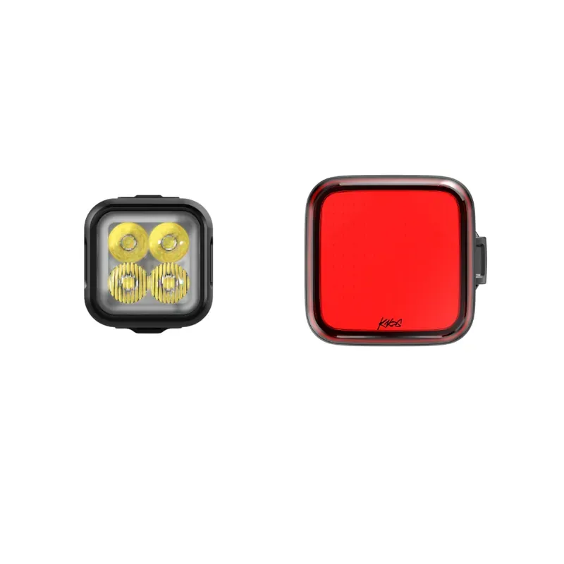Knog Blinder 700 and Blinder Square Rear Bike Light Set in Black-1