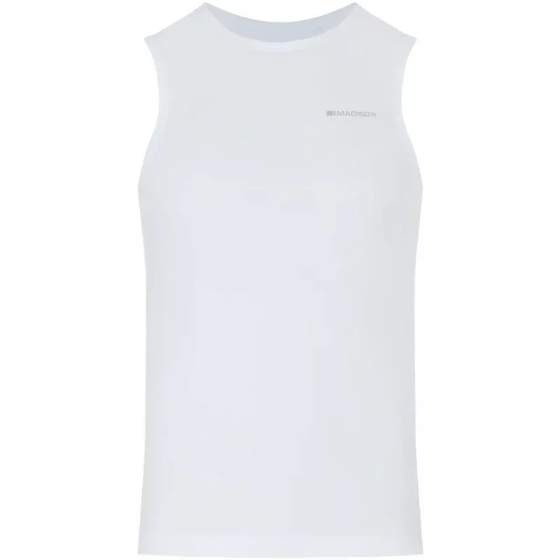 Madison Flux Isoler Mesh Sleeveless Cycling Baselayer - White