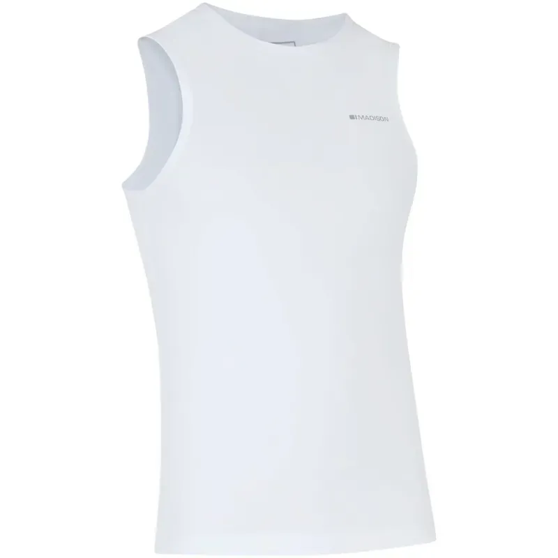 Madison Flux Isoler Mesh Sleeveless Cycling Baselayer - White-1