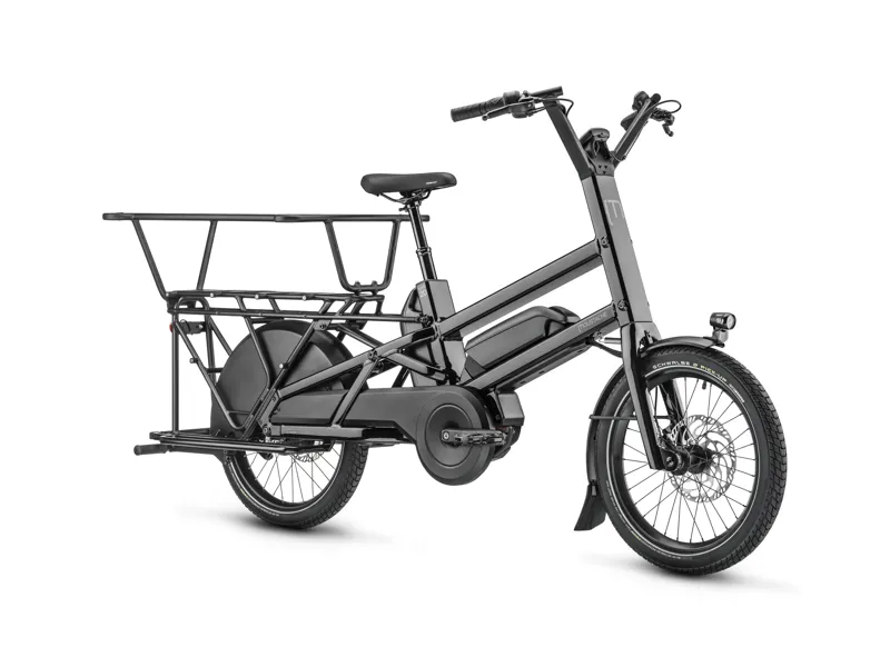 Moustache Lundi 20.5 Dual 500Wh Battery Electric Cargo Bike - Black-1
