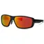 Madison Target Cycling Glasses - Gloss Black / Fire Mirror