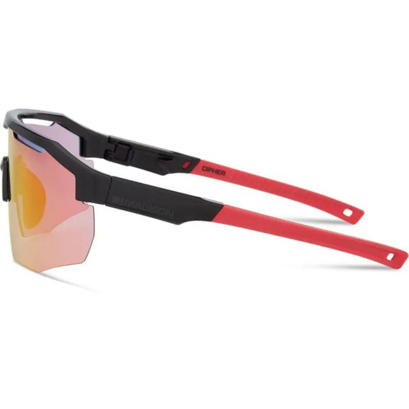 Madison Cipher Glasses - Gloss Black / Pink Rose Mirror-1