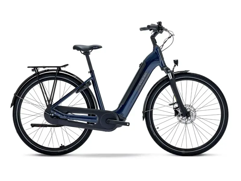 Raleigh Motus Hub Gear Low Step E-Hybrid Bike - Night Blue
