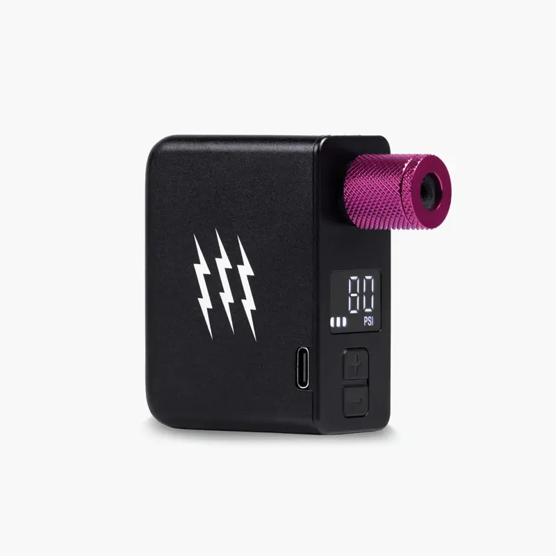 Muc-Off AirMach Electric Mini Pro Inflator in Black/Pink-3