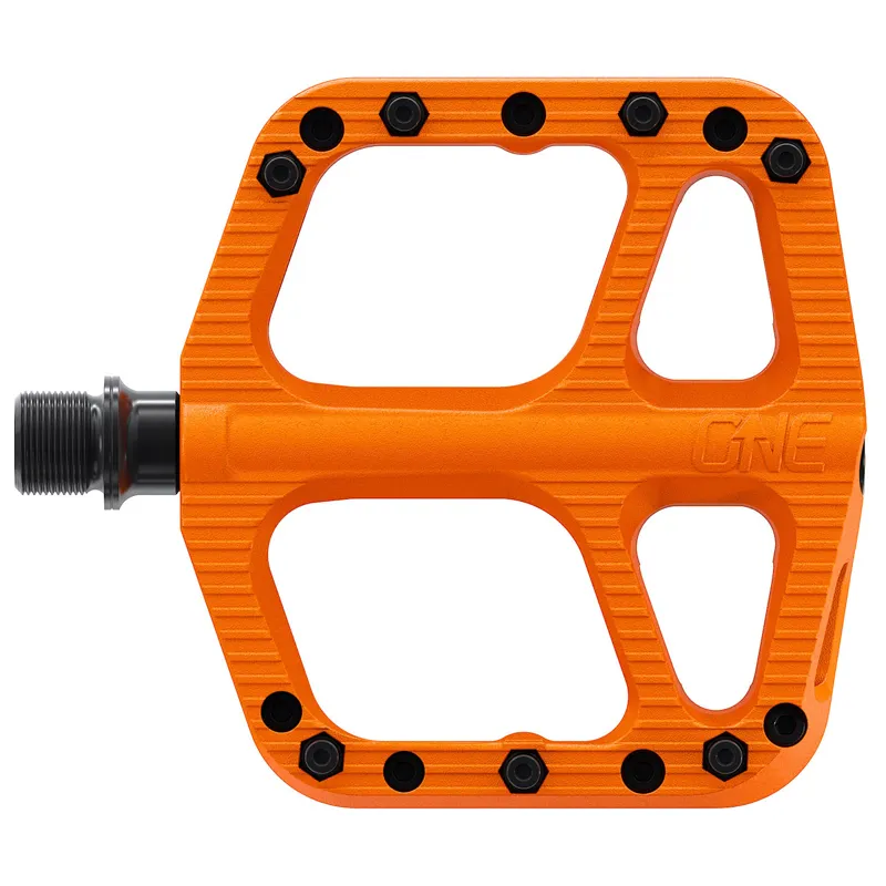 OneUp Components Small 9/16-inch Comp Platform Pedals in Orange