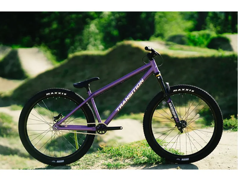 Transition PBJ Steel Hardtail Frameset - Purple/Chrome-1