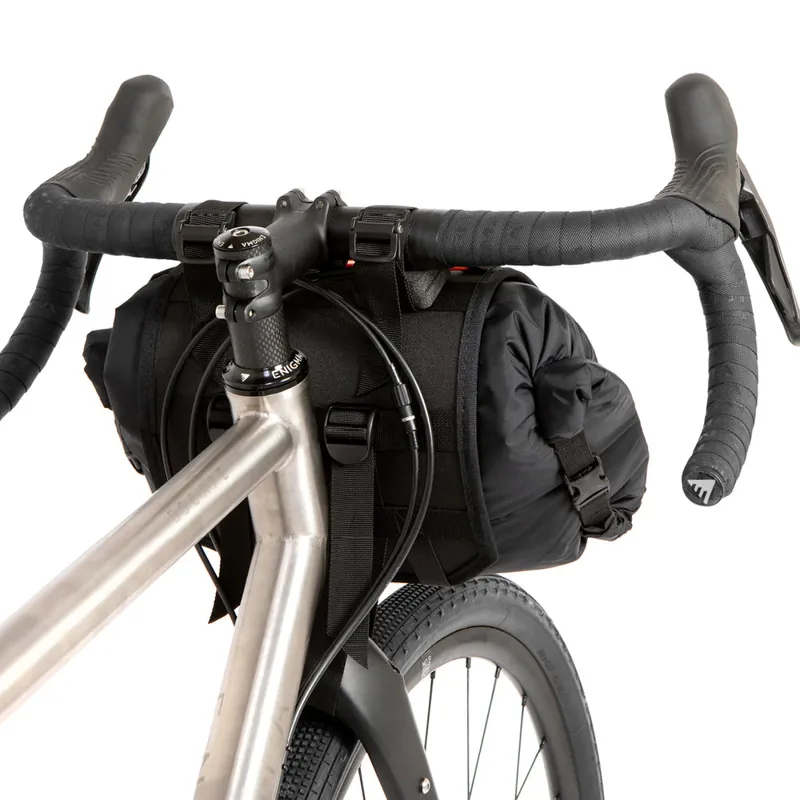 Restrap Handlebar Bag 14L In Black/Orange-2