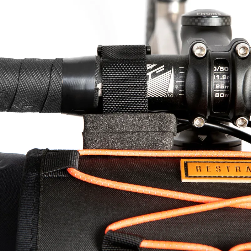 Restrap Handlebar Bag 14L In Black/Orange-4