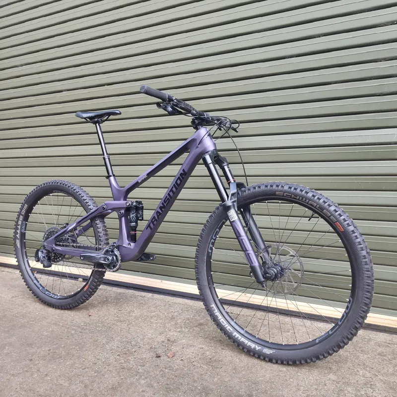 Ex-Demo Transition Spire GX Carbon Full-Suspension Mountain Bike - Purple-1