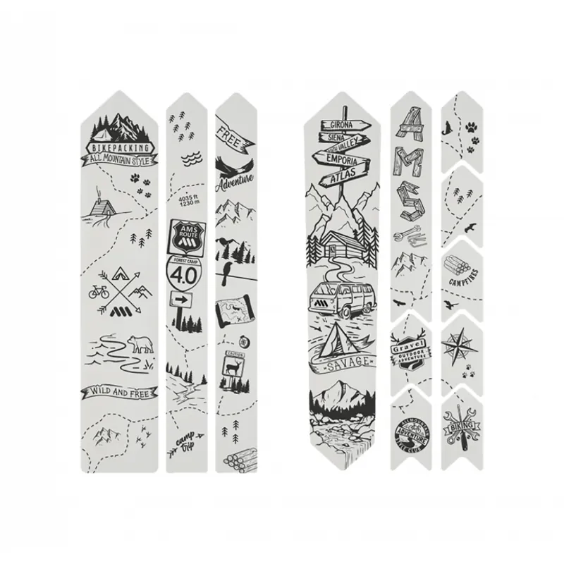 AMS All Mountain Style Honeycomb Frame Guard Gravel / Road-4