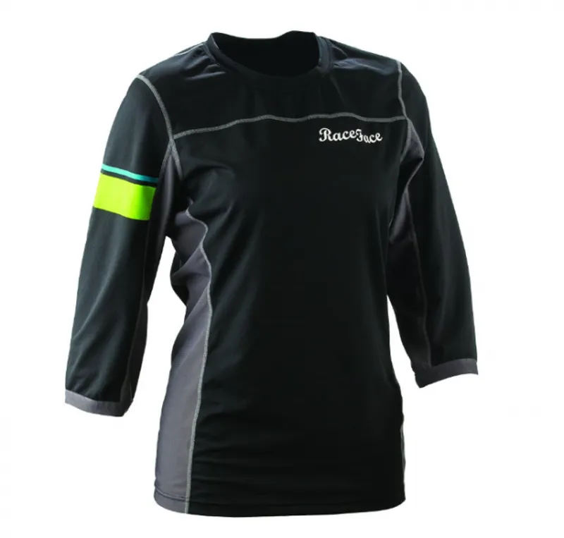Race Face Khyber Womens 3/4 Sleeve Jersey XS - Black