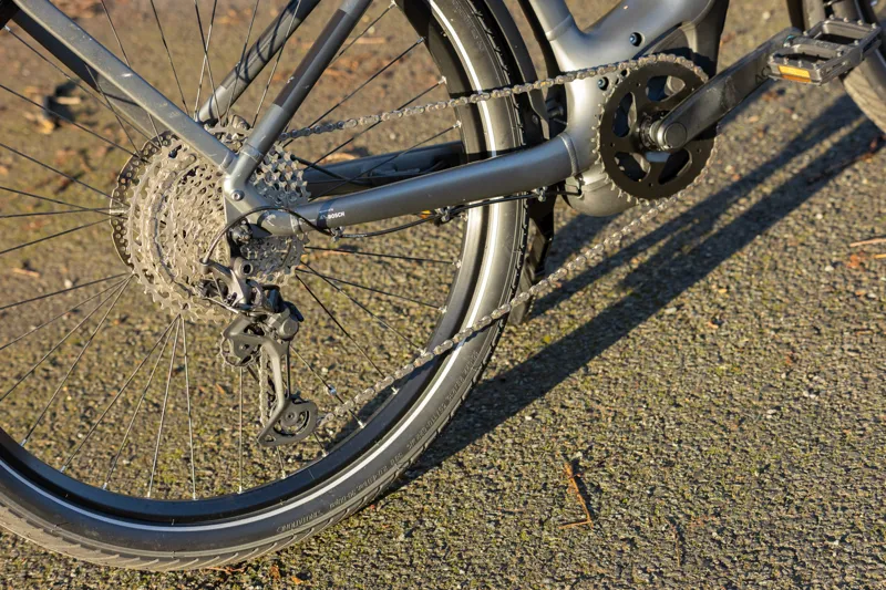 Ex-Hire Cube Touring Hybrid EXC 625 Trapeze Electric Leisure Bike - Grey/Metal-2