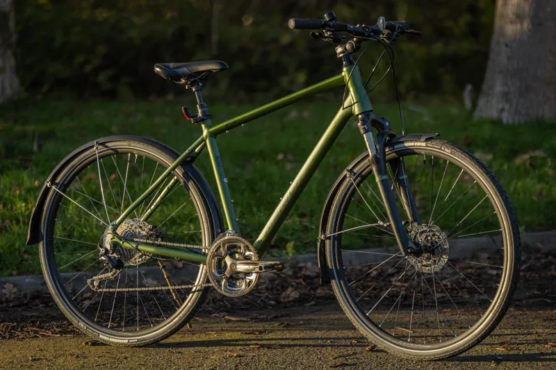 Ex-Hire Merida Crossway 300 Trapeze Hybrid / Leisure Bike - Small - Green-1