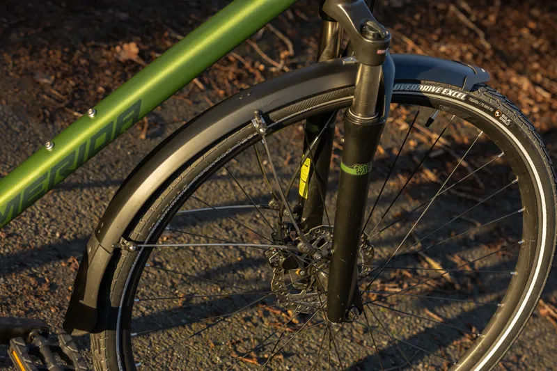 Ex-Hire Merida Crossway 300 Trapeze Hybrid / Leisure Bike - Small - Green-4