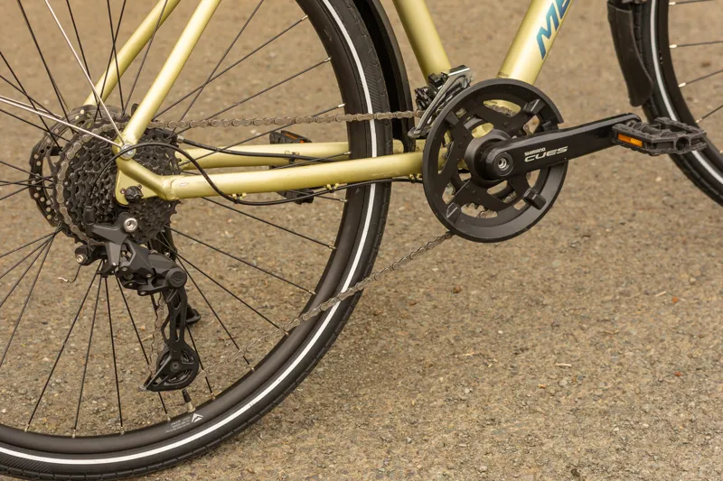 Ex-Hire Merida Crossway 300 Trapeze Leisure Bike 700c - Silk Champagne/Blue-7