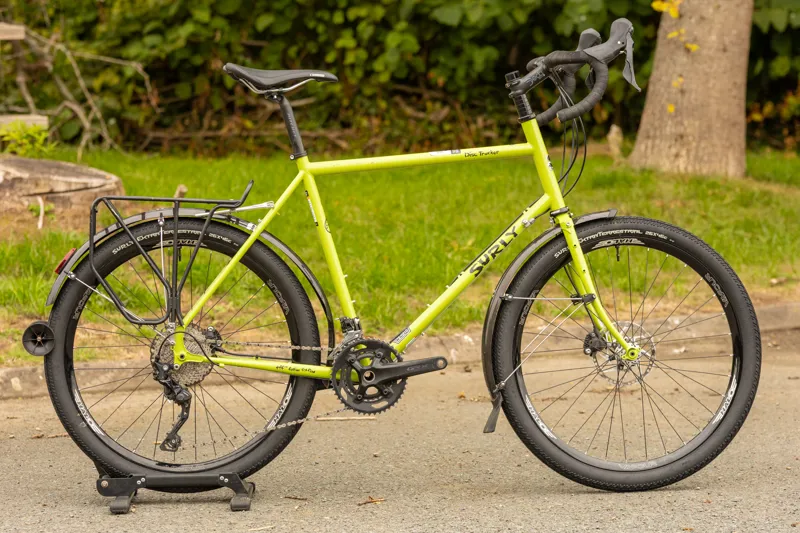 Ex-Hire Surly Disc Trucker 26 Inch Custom Built Touring Bike - Pea Soup Green