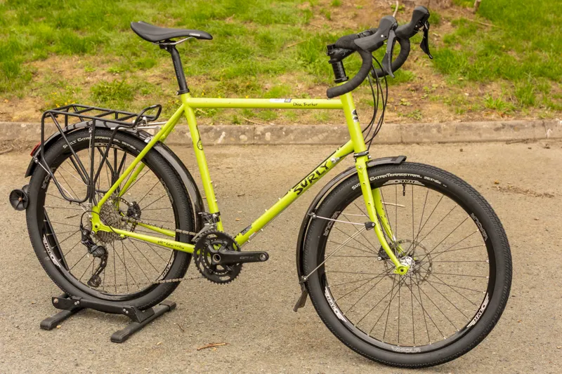 Ex-Hire Surly Disc Trucker 26 Inch Custom Built Touring Bike - Pea Soup Green-1