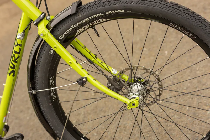 Ex-Hire Surly Disc Trucker 26 Inch Custom Built Touring Bike - Pea Soup Green-6