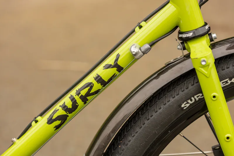 Ex-Hire Surly Disc Trucker 700c Steel Touring Bike 58cm - Pea Lime Soup -3