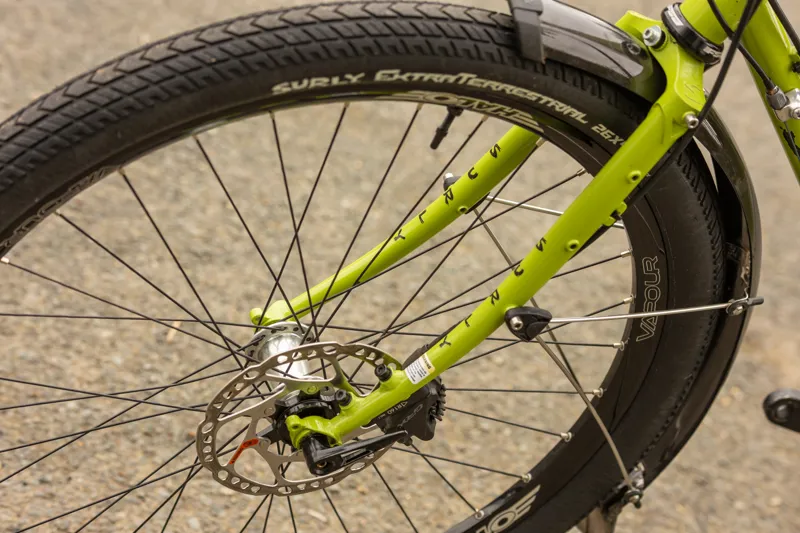 Ex-Hire Surly Disc Trucker 700c Steel Touring Bike 58cm - Pea Lime Soup -10