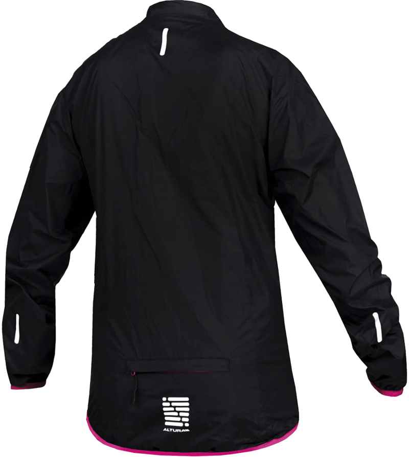 Altura Microlite Womens Showerproof Jacket - Black / Pink - Size 8-1