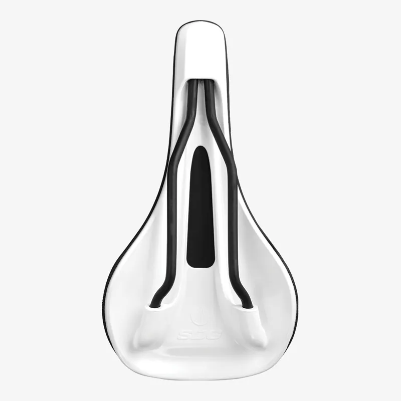 SDG Bel Air V3 Lux-Alloy Bicycle Saddle - Black/White-3