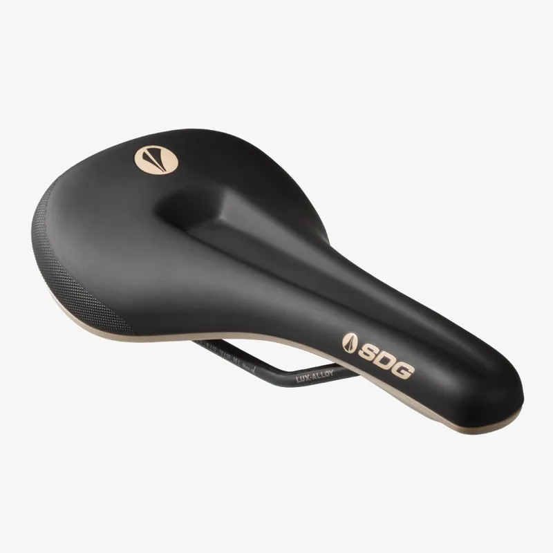 SDG Bel Air V3 Max Lux-Alloy Bicycle Saddle - Black/Tan-4