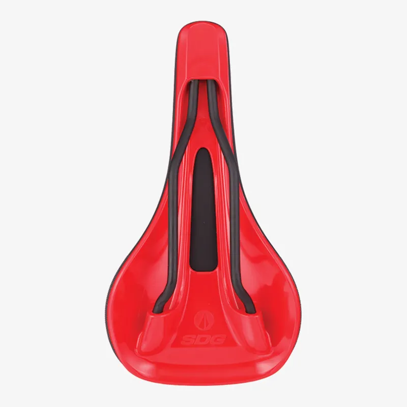 SDG Bel Air V3 Max Lux-Alloy Bicycle Saddle - Black/Red-3