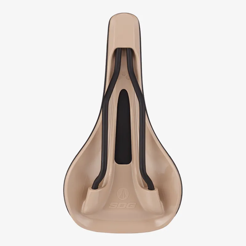 SDG Bel Air V3 Max Lux-Alloy Bicycle Saddle - Black/Tan-3